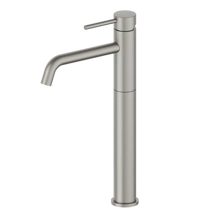 Newform XT Смеситель для раковины, 1 отв., высокий, длинный излив, цвет: carbon satin titanium satin