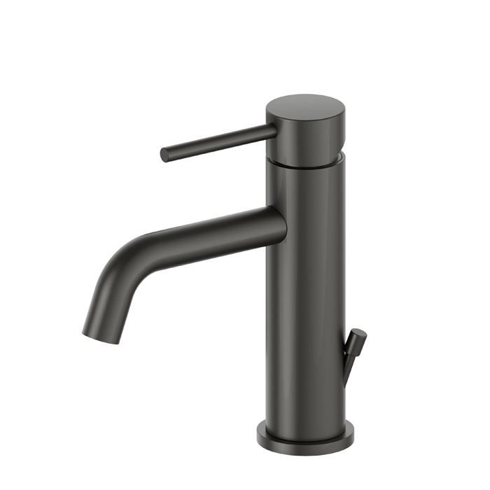 Newform XT Смеситель для раковины, 1 отв., с донным клапаном, цвет: carbon satin