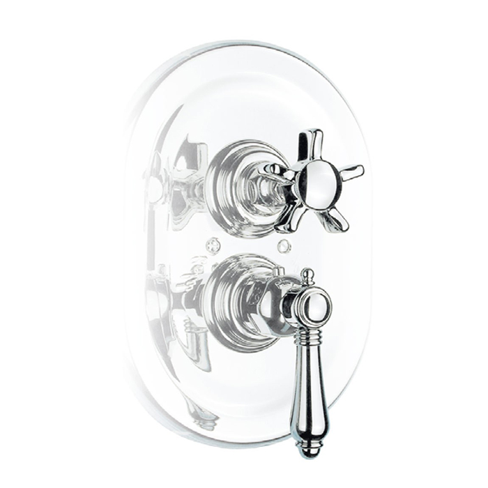 Nicolazzi Dames Anglaises Смеситель для душа, встраиваемый, 3/4” с запорным вентилем, цвет: хром