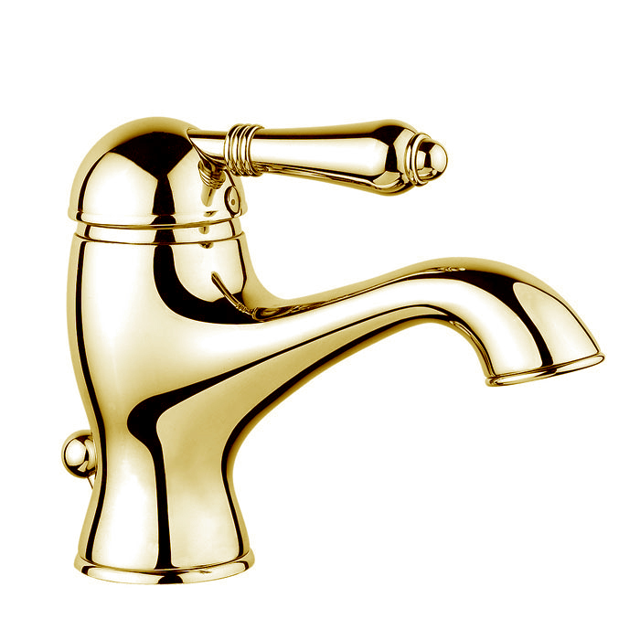 Nicolazzi El Capitan Смеситель для раковины, на 1 отв., с донным клапаном, цвет: English Gold