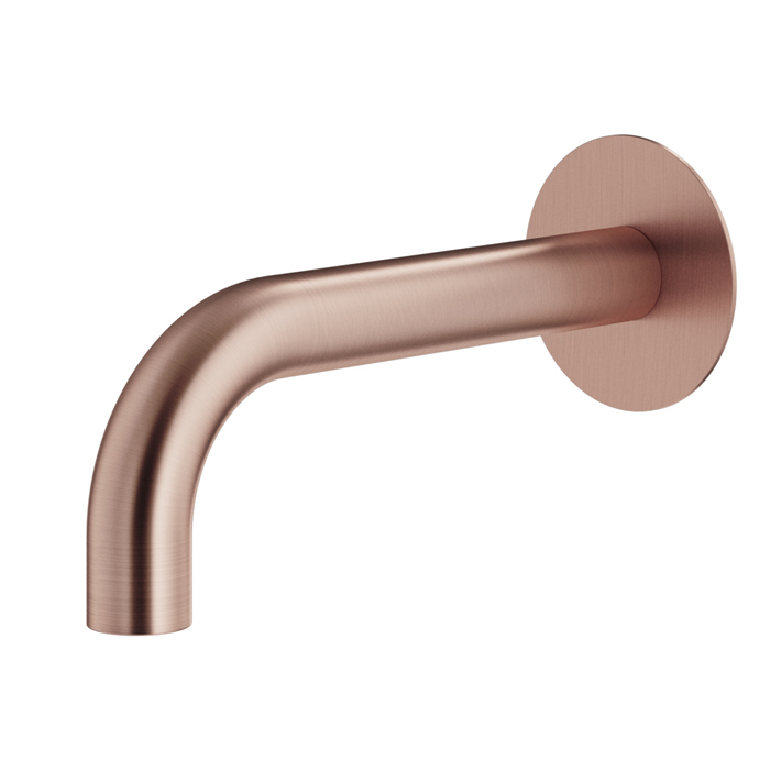 Plumberia Selection IXO Излив для ванны, настенный, длина: 21см., цвет: медь брашированная