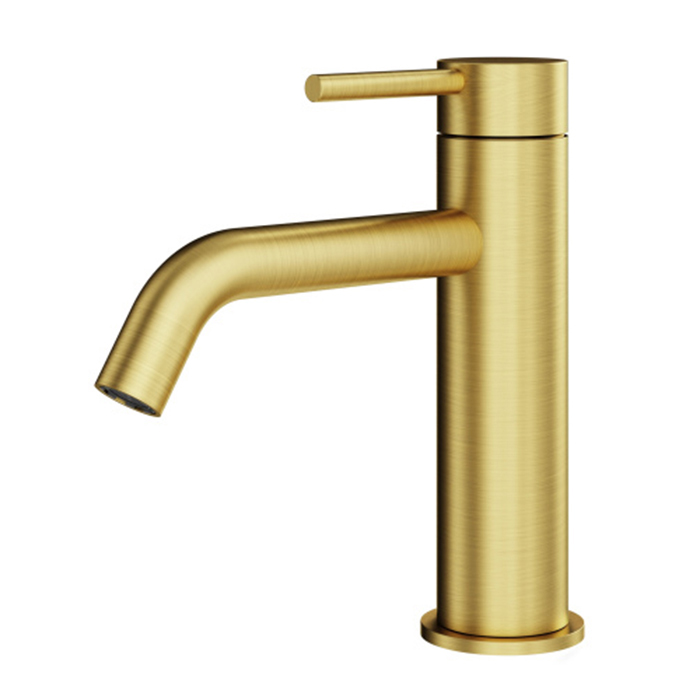 Plumberia Selection IXO Смеситель для раковины, на 1 отв, цвет: золото брашированное