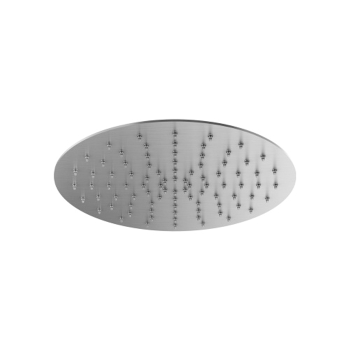 Plumberia Selection IXO Верхний душ, 25см., встроенный клапан безопасности, поворотный, антикальций, цвет: брашированый хром