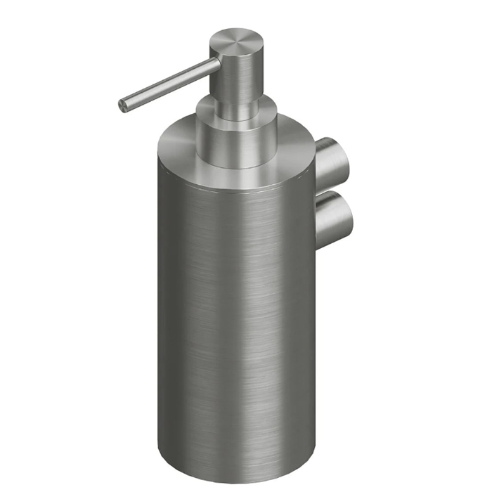 QuadroDesign Дозатор для жидкого мыла, подвесной, цвет: Brushed Stainless Steel