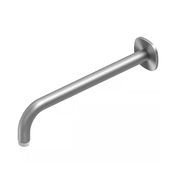 QuadroDesign Кронштейн для верхнего душа 30см., настенный, цвет: Brushed Stainless Steel