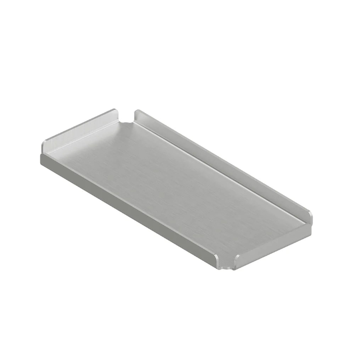 QuadroDesign Поднос 24.5х11х1.9см., подвесной, цвет: Brushed Stainless Steel