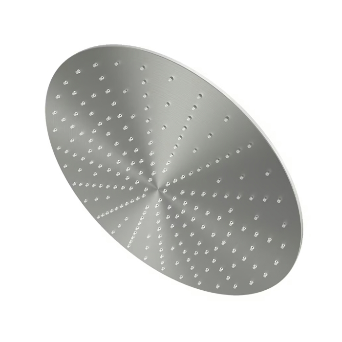 QuadroDesign Верхний душ 30см., настенный/потолочный, 1 режим, цвет: Brushed Stainless Steel