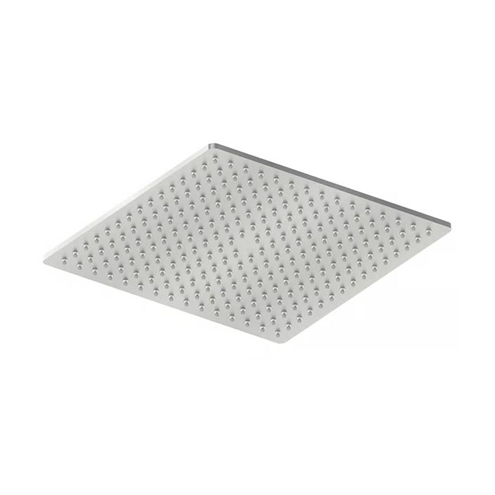 QuadroDesign Верхний душ 40х40см., настенный/потолочный, 1 режим, цвет: Brushed Stainless Steel