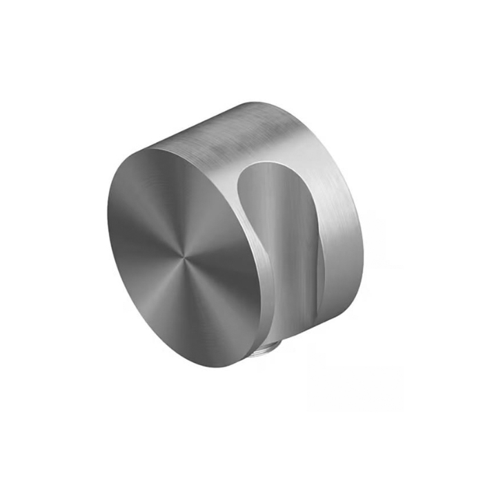 QuadroDesign Выпуск для ручного душа с держателем, цвет: Brushed Stainless Steel