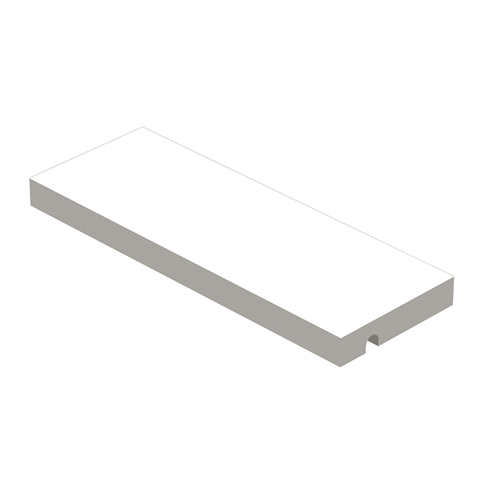 Ritmonio Brass Полочка L260 (для использования с прутком) из Solid Surface, цвет:  белый