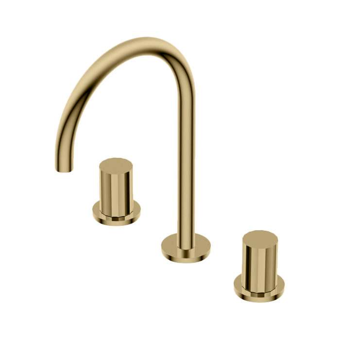 Ritmonio Diametro35 Смеситель для раковины, 3 отв., цвет: Brushed Gold
