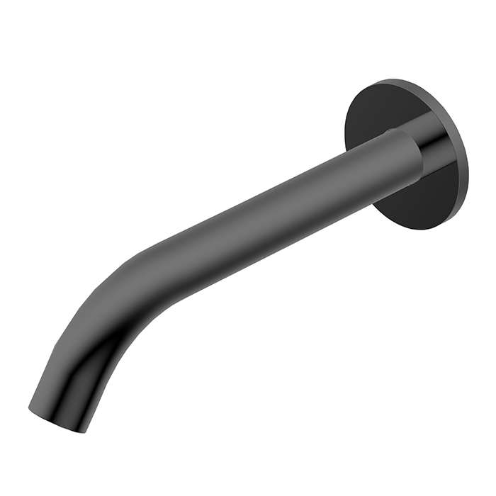 Ritmonio Spouts Излив для ванны, 20см., настенный, цвет: Brushed Black Chrome