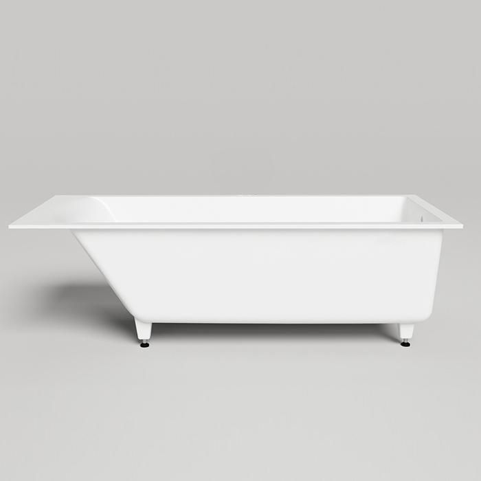 Salini Cascata Встраиваемая ванна 170x70x55.2см., ножки, мат-л: S-Sense, цвет: белый матовый