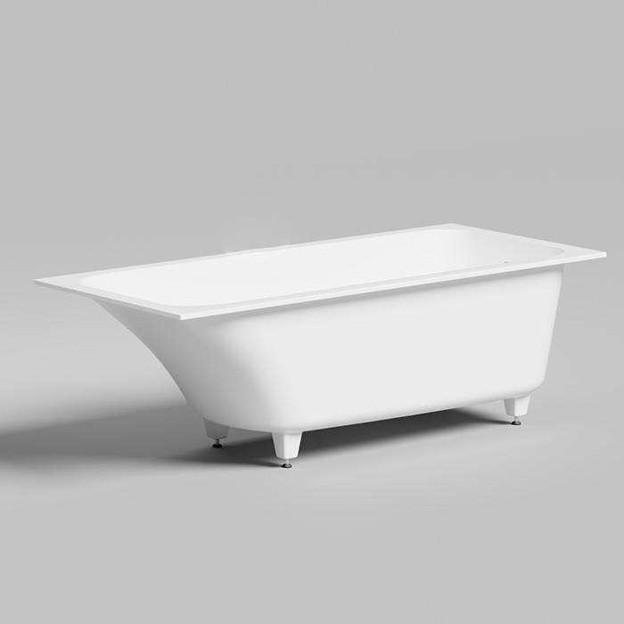 Salini Orlanda KIT Встраиваемая ванна 170х75х60cм., "Up&Down", сифон, щелевой слив-перелив, мат-л: S-Sense, цвет: белый глянцевый