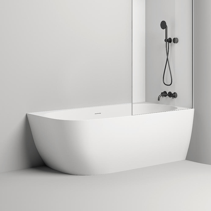 Salini Sofia Corner Right Ванна угловая 170х85х59см., Dx, с дон кл "Up&Down", сифон, слив-пер, материал: S-Stone, цвет: белый матовый