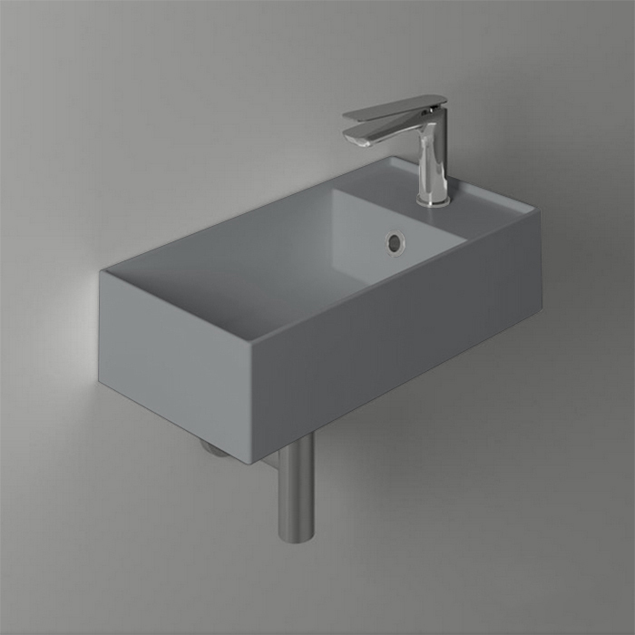 Simas Agile Раковина подвесная 40х20 см, Dx, с 1 отв.,  цвет: Cemento matt