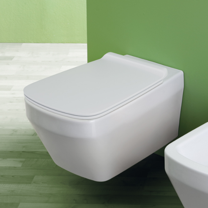 Simas Baden Baden Унитаз подвесной безободковый 56х36 см,   цвет: белый