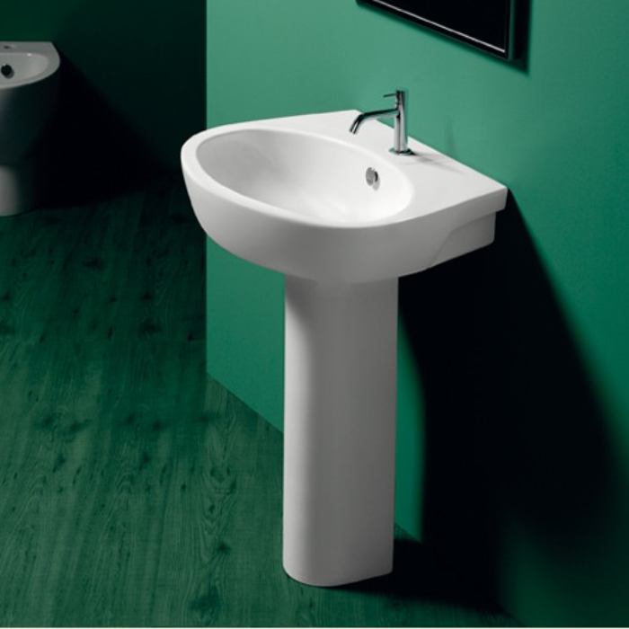 Simas Lft Spazio Раковина 65.5х51 см, 1 отв., цвет: белый