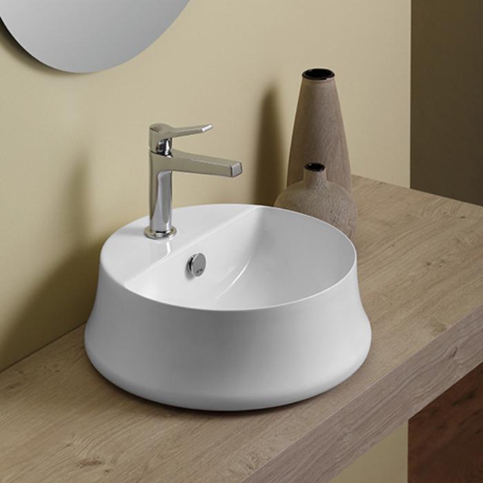 SIMAS Sharp Раковина 42 см, 1 отв., цвет: белый