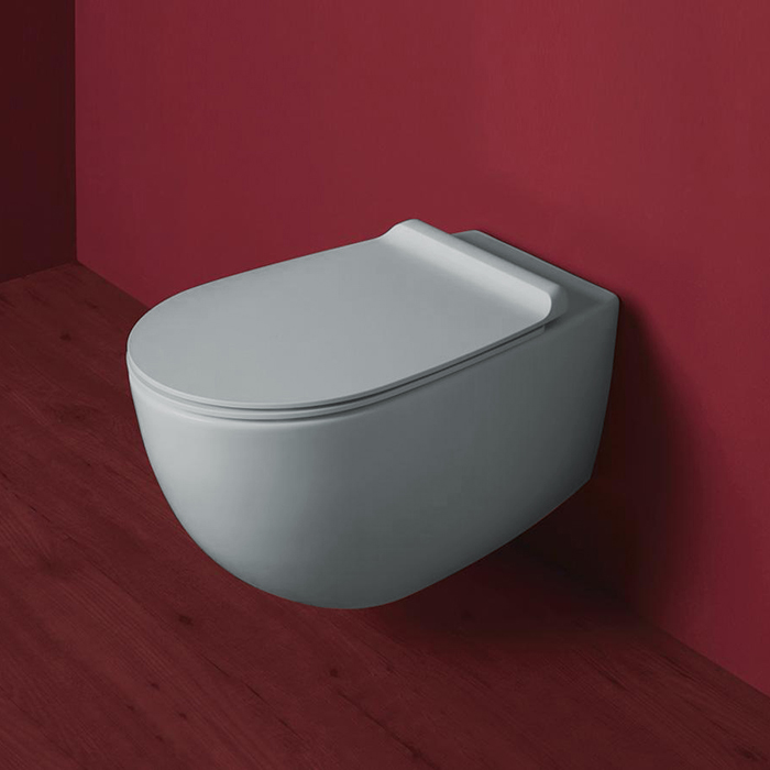 Simas Vignoni Унитаз подвесной безободковый 56x36.5см, цвет: tela matt