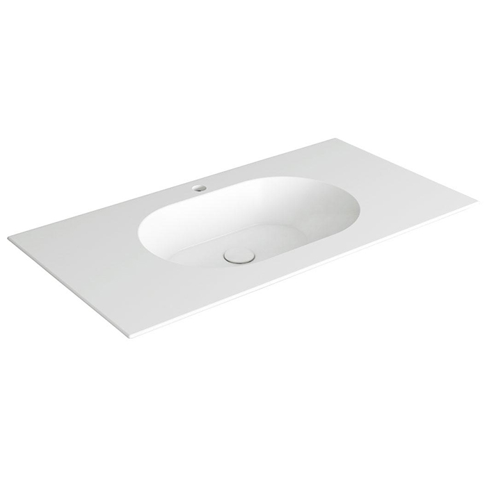 SIMAS WAVE Раковина на столешницу 100x50xh14.5 см, с 1 отв., цвет: белый