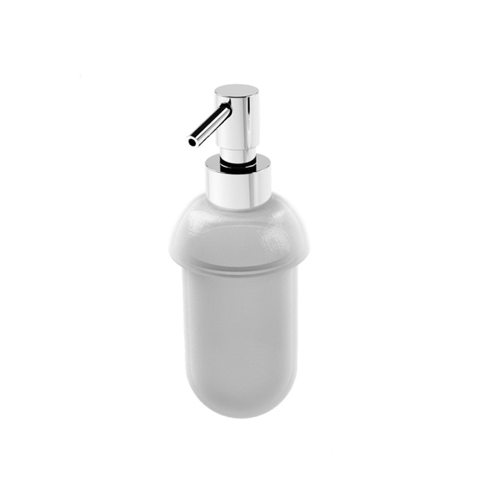Stella 130 Дозатор для мыла стекло матовое, подвесная, цвет: хром