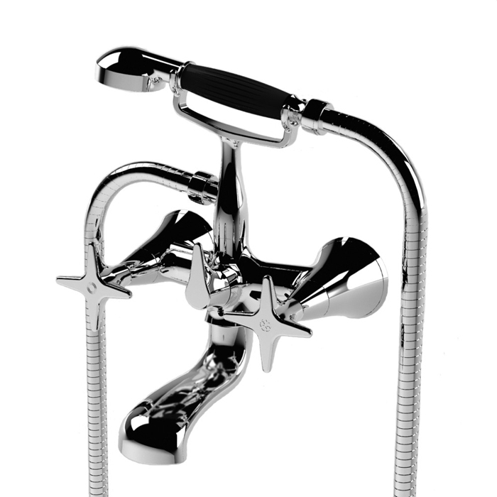 Stella 130 Смеситель для ванны 3274/306 с ручным душем, цвет: хром