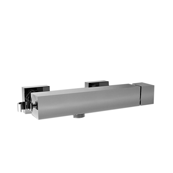 Stella Bamboo Quadro Смеситель для душа 3283AC, вывод снизу, с держателем лейки, цвет: хром