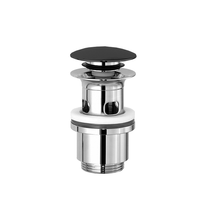 Stella Completamenti Донный клапан для раковин с переливом, цвет: антрацит PVD