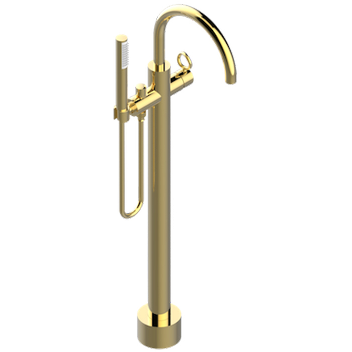 THG Collection O Смеситель для ванны, напольный, с ручным душем, цвет: Soft matt gold
