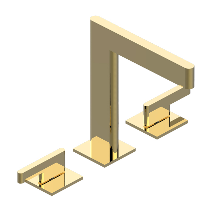 THG ICON-X METAL À MANETTES Смеситель для раковины, 3 отв., с донным клапаном, цвет: полированное золото