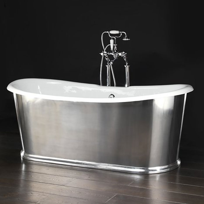 Devon&Devon Regal Ванна чугунная отдельностоящая 182х71х58см, цвет: серебро