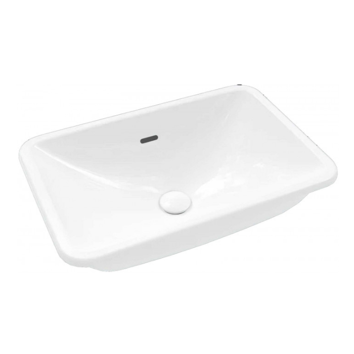 Villeroy&Boch Loop&Friends Раковина 54х34х19см., встраиваемая снизу, без отв., с переливом, CeramicPlus, цвет: альпийский белый