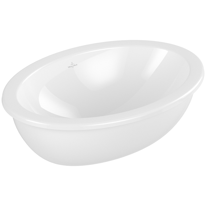 Villeroy&Boch Loop&Friends Раковина встраиваемая 56х38х22см., без отв., с переливом, цвет: альпийский белый