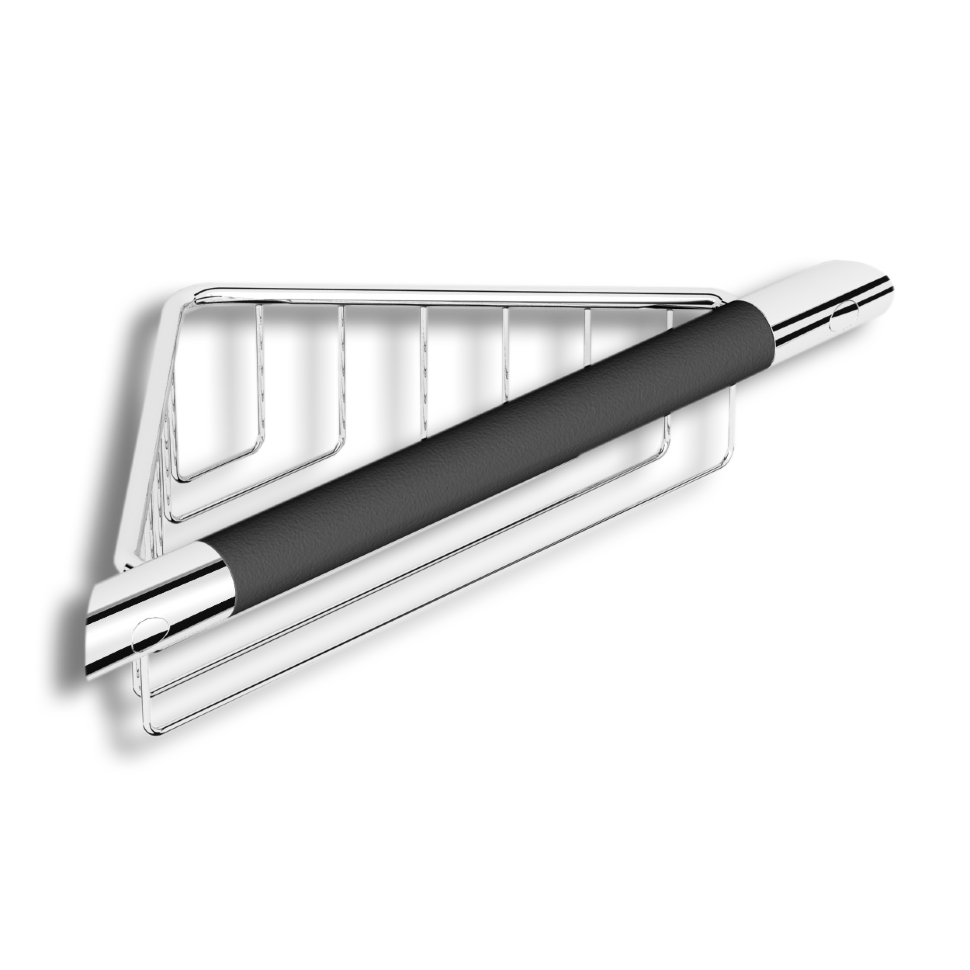 Душевая полка LANGBERGER ACCESSORIES 72155 подвесная с поручнем цвет хром