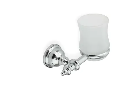 Stil Haus Elite, настенный стеклянный стакан, цвет хром