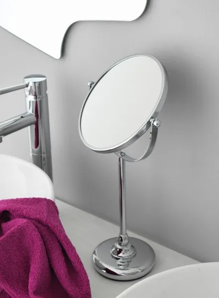 Stil Haus, настольное круглое поворотное косметическое зеркало (3x), цвет золото
