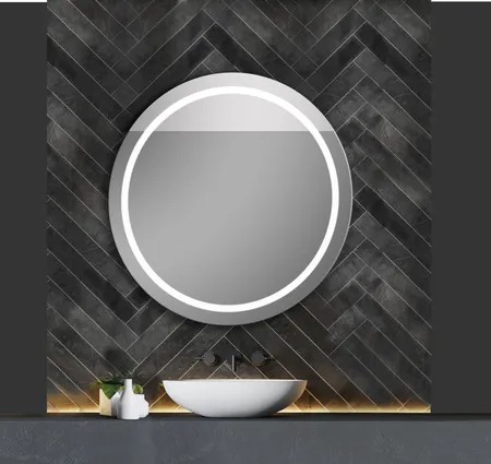 Xpertials Iris, зеркало Ø80 см, 1 датчик: LED подсветка с регулировкой яркости