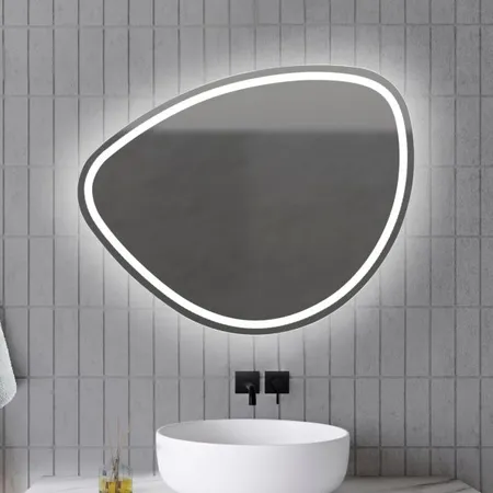 Xpertials Stone, зеркало 80х70 см, 1 датчик: LED подсветка с регулировкой яркости
