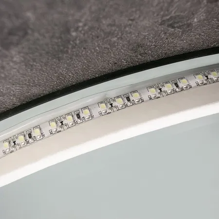Xpertials Zoila, овальное зеркало Led 80х60 см: датчик подсветки с диммером