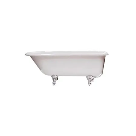KNIEF  ROLL TOP Ванна отдельностоящая 152.5x72x55см., на ножках хром, без слива-перелива, цвет: белый