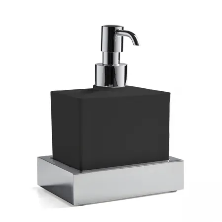 3SC SK 3.0 Дозатор настольный, композит Solid Surface, цвет: чёрный/хром