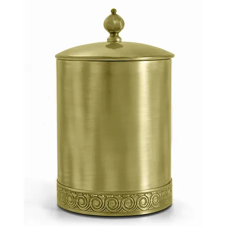 3SC Bally Ведро Ø22х30см., с крышкой, ручка Zar, цвет: Matt Satin Brass