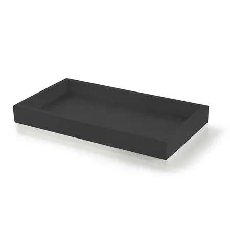 3SC Bemood Black Поднос 27.5х15х4см., настольный, цвет: черный