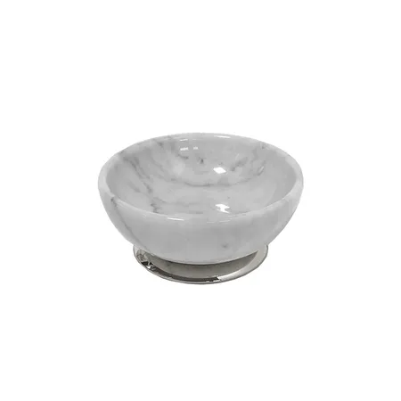3SC Elegance Мыльница настольная, цвет: мрамор bianco carrara/хром