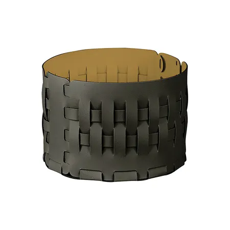 ADJ Корзина Bottega, D20xH12 см., цвет: оливковый/горчичный