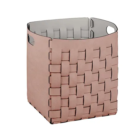 ADJ Корзинка Bottega, 35x35xH40 см., цвет: пепельная роза/устричный