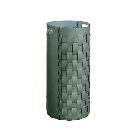 ADJ Круглая корзина для белья, D33x68 см., цвет: эвкалипт/небесный