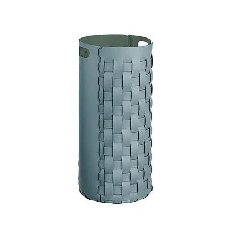 ADJ Круглая корзина для белья, D33x68 см., цвет: небесный/эвкалипт