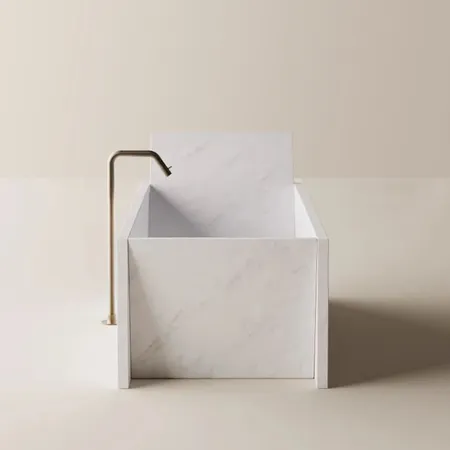 Agape Face a face Ванна 185х73х54/76.5см., отдельностоящая, с сифоном, цвет: Bianco Carrara